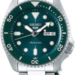 seiko 5 sports herrklocka srpd61k1 grön/stål ø43 mm