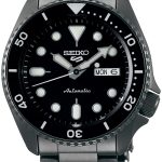 seiko 5 sports herrklocka srpd65k1 svart/stål ø43 mm