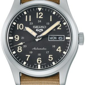 Seiko 5 Sports Herrklocka SRPG35K1 Svart/Textil Ø39.4 mm