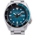seiko 5 sports herrklocka srpj45k1 blå/stål ø43 mm