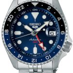 seiko 5 sports herrklocka ssk003k1 blå/stål ø42.5 mm