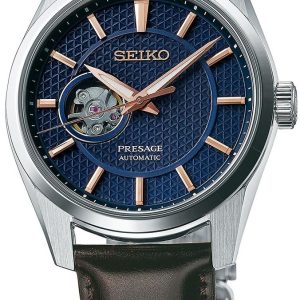 Seiko Herrklocka SPB311J1 Presage Blå/Läder Ø40.2 mm