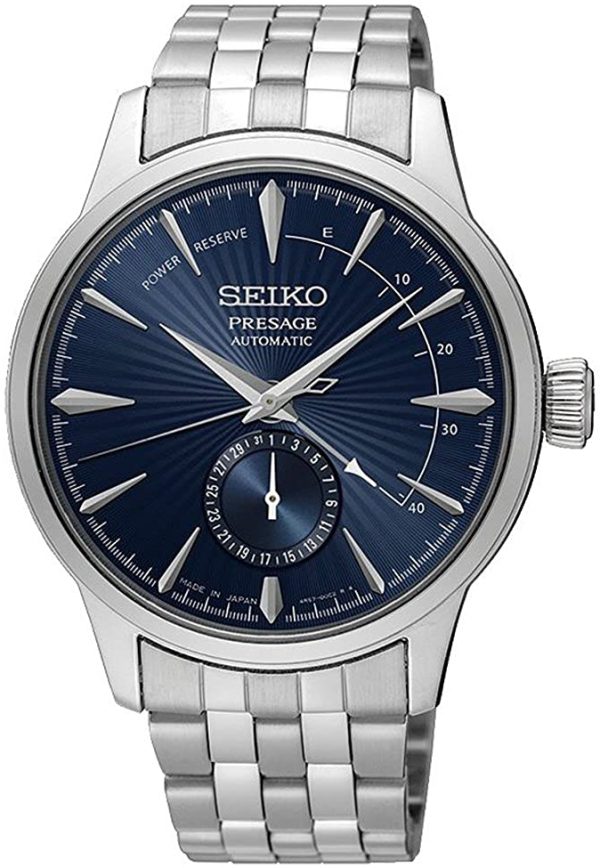 seiko herrklocka ssa347j1 presage blå/stål ø40.5 mm
