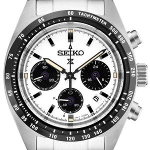 Seiko Herrklocka SSC813P1 Prospex Speedtimer Vit/Stål Ø39 mm