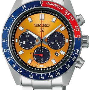 Seiko Herrklocka SSC947P1 Prospex Orange/Stål Ø41.4 mm