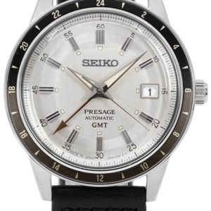 Seiko Herrklocka SSK011J1 Presage Silverfärgad/Läder Ø40.8 mm
