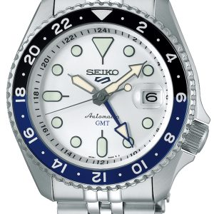 Seiko Herrklocka SSK033K1 Sport 5 Vit/Stål Ø42.5 mm