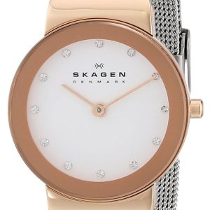 Skagen Damklocka 358SRSC Freja Vit/Stål Ø26 mm