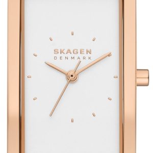 Skagen Damklocka SKW3095 Hagen Vit/Roséguldstonat stål Ø22 mm