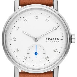 Skagen Damklocka SKW3103 Kuppel Lille Vit/Läder Ø32 mm