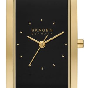 Skagen Damklocka SKW3113 Hagen Svart/Guldtonat stål Ø43 mm