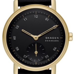 Skagen Damklocka SKW3114 Kuppel Lille Svart/Läder Ø32 mm