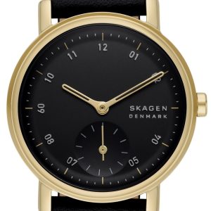 Skagen Damklocka SKW3114 Kuppel Lille Svart/Läder Ø32 mm