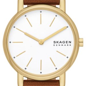 Skagen Damklocka SKW3121 Signatur Lille Vit/Läder Ø30 mm