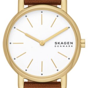 Skagen Damklocka SKW3121 Signatur Lille Vit/Läder Ø30 mm