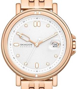 Skagen Damklocka SKW3136 Signatur Silverfärgad/Roséguldstonat stål