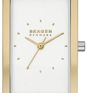 Skagen Damklocka SKW3156 Hagen Vit/Gulguldtonat stål