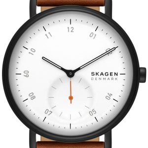 Skagen Herrklocka SKW6889 Kuppel Vit/Läder Ø44 mm