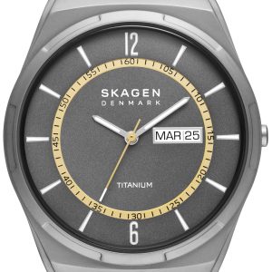 Skagen Herrklocka SKW6907 Melbye Titanium Grå/Läder Ø40 mm