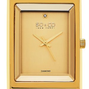 So & Co New York Damklocka 5094.5 SoHo Guld/Gulguldtonat stål