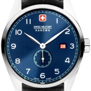 Swiss Military Hanowa Herrklocka SMWGB0000701 Lynx Blå/Läder Ø42 mm