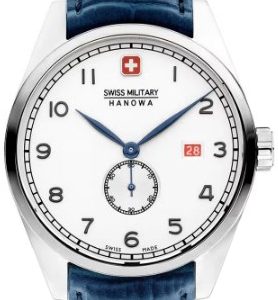 Swiss Military Hanowa Herrklocka SMWGB0000702 Lynx Vit/Läder Ø42 mm