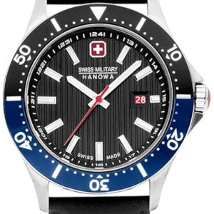 Swiss Military Hanowa Herrklocka SMWGB2100606 Flagship X Svart/Läder