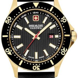 Swiss Military Hanowa Herrklocka SMWGB2100611 Flagship X Svart/Läder