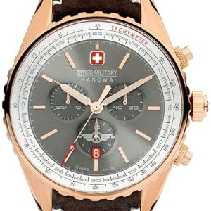 Swiss Military Hanowa Herrklocka SMWGC0000320 Afterburn Grå/Läder