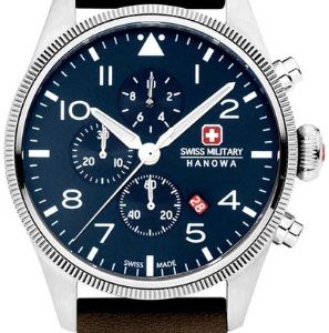 Swiss Military Hanowa Herrklocka SMWGC0000402 Thunderbolt Blå/Läder
