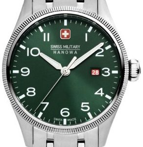 Swiss Military Hanowa Herrklocka SMWGH0000803 Thunderbolt Grön/Stål