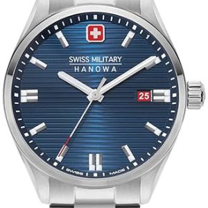 Swiss Military Hanowa Herrklocka SMWGH2200102 Roadrunner Blå/Stål