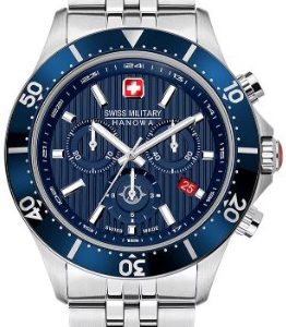 Swiss Military Hanowa Herrklocka SMWGI2100703 Flagship X Blå/Stål
