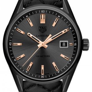 TAG Heuer Damklocka WAR1113.FC6392 Carrera Lady Svart/Läder Ø39 mm