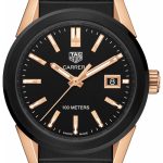 tag heuer damklocka wbg1350.fc6418 carrera lady svart/gummi ø36 mm
