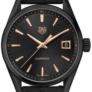 TAG Heuer Damklocka WBK1310.FC8257 Carrera Lady Svart/Läder Ø36 mm