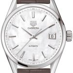 tag heuer damklocka wbk2311.fc8258 carrera lady vit/läder ø36 mm