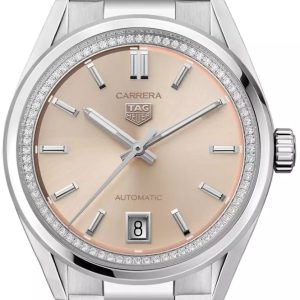 TAG Heuer Damklocka WBN231A.BA0001 Carrera Date Rosa/Stål Ø36 mm