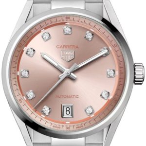 TAG Heuer Damklocka WBN231D.BA0001 Carrera Rosa/Stål Ø36 mm