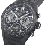 tag heuer herrklocka car5a8w.ft6071 carrera svart/gummi ø45 mm