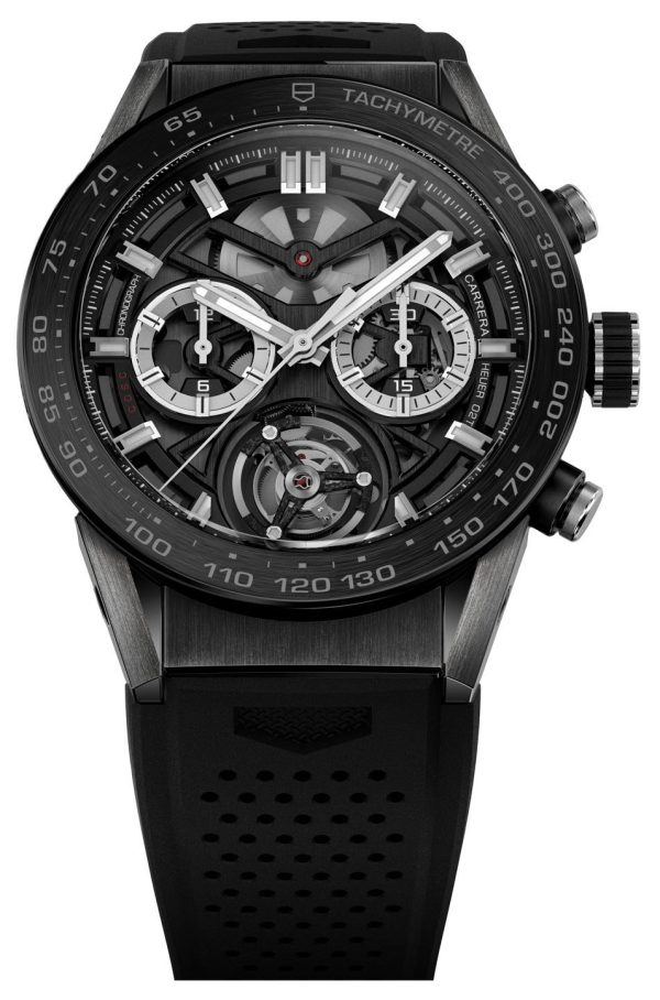 tag heuer herrklocka car5a8y.fc6377 carrera skelettskuren/gummi ø45