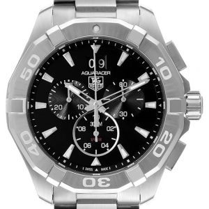 TAG Heuer Herrklocka CAY1110.BA0927 Aquaracer Chronograph Svart/Stål