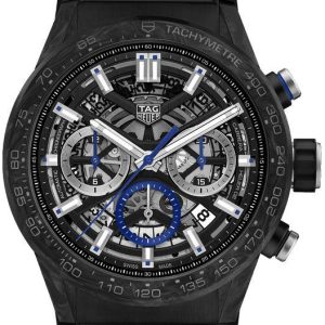 TAG Heuer Herrklocka CBG2017.FT6143 Carrera Svart/Gummi Ø43 mm