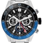tag heuer herrklocka cbg2a1z.ba0658 carrera svart/stål ø45 mm