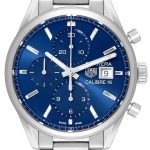 tag heuer herrklocka cbk2112.ba0715 carrera blå/stål ø41 mm