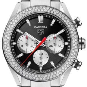 TAG Heuer Herrklocka CBN2A12.BA0643 Carrera Svart/Stål Ø44 mm