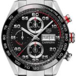 tag heuer herrklocka cbn2a1aa.ba0643 carrera svart/stål ø44 mm