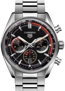 TAG Heuer Herrklocka CBS2015.EB0381 Carrera Svart/Stål Ø42 mm