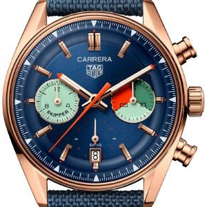 TAG Heuer Herrklocka CBS2241.FN8023 Carrera Blå/Läder Ø39 mm