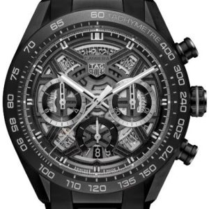 TAG Heuer Herrklocka CBU2080.FT6272 Carrera Svart/Gummi Ø44 mm